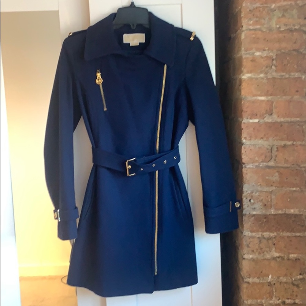 MICHAEL Micheal Kors Navy Pea Coat